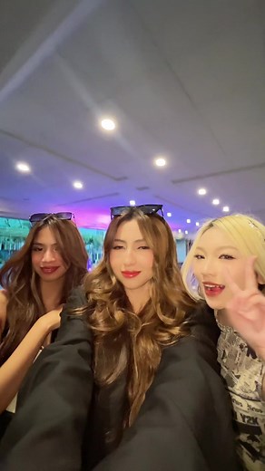 Stylish Night Out: Young Women Having Fun