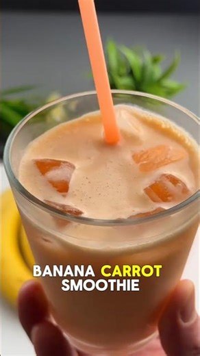 Carrot Banana Smoothie | Healthy No Sugar Drink