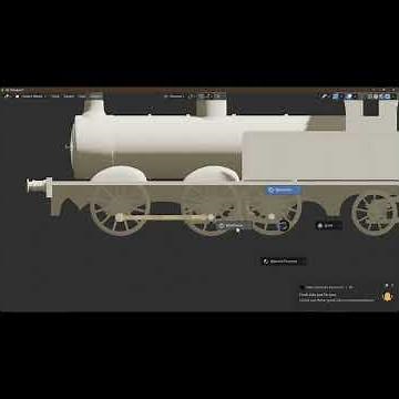 This Train Model Took Hours in Blender #blender #3dart