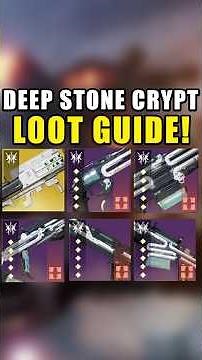 Deep Stone Crypt Raid Loot Guide! #destiny2