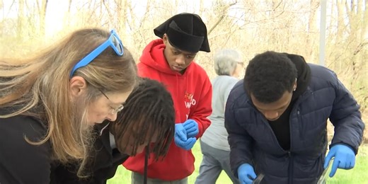 Flint school hosts Green Project salmon release