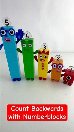 Counting Backwards with Numberblocks | Like & Subscribe 🥰