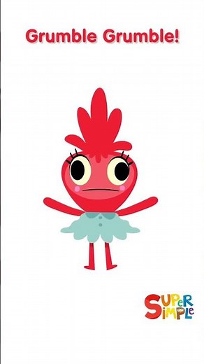 There's a Monster In My Tummy #shorts #supersimplesongs #snacktime #kidssongs