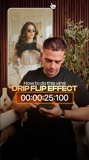 How to create this viral drip flip effect #shorts #videoeditingtutorial