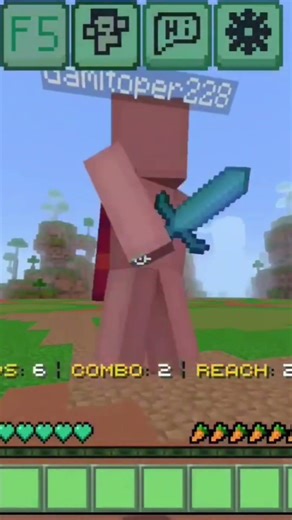 clean combos on mobile ( low cps )#minecraft #pvp #zeqasumo #texturepvp #mcbe