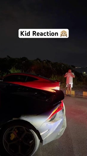 Kid’s Reaction to Loud Lamborghini Exhaust 🔥