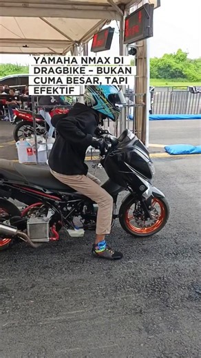 #yamahanmax155 di #dragbike bukan cuman besar. tapi efektif