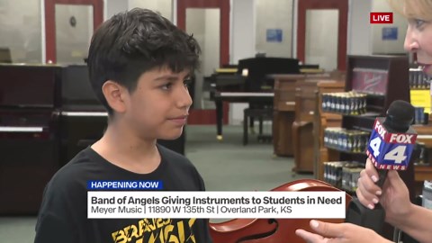 Band of Angels gives instruments to students in need