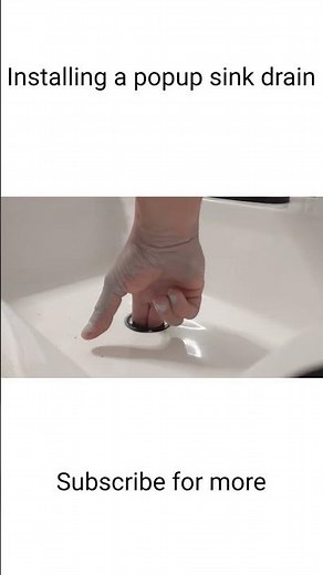 How to install a popup sink drain