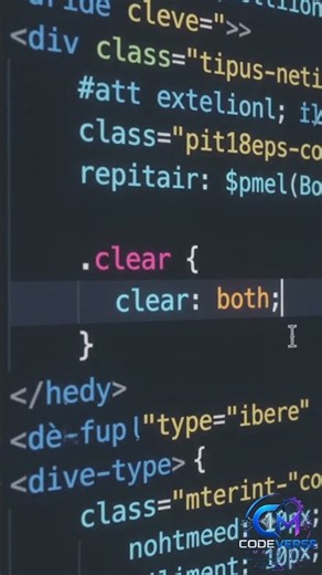 CSS Clear & Clearfix Hack Explained in 30 Seconds | Fix Float Layout Issues Fast