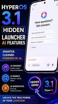 HyperOS 3.1 AI Launcher Tricks Nobody Is Talking About! 👀