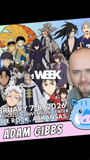 Adam Gibbs on Instagram: "ONLY ONE WEEK TO GO ARKANSAS! @littlerockanimefest Hope to see you there! #Tamsy #Shinichi #Sugawara #Shadow #Natsuo"