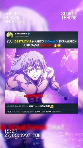 Yuji Breaks Mahito’s Domain 💀 Sukuna vs Mahito | Jujutsu Kaisen