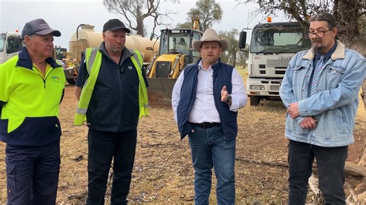 Loddon Shire Mayor Dan Straub has a few special guests in this week's video, which is focused on Newbridge and surrounds. Joining him are Tarnagulla Ward Councillor Nick Angelo, Council Works Coordinator Darren Noble and Grader Operator Alan Last as they are on site to discuss the Newbridge Rd works, part of Council's Capital Works Program. Later in Newbridge itself, Crs Straub and Angelo discuss Newbridge's future and how work being done on that might prove a template for other small settlement