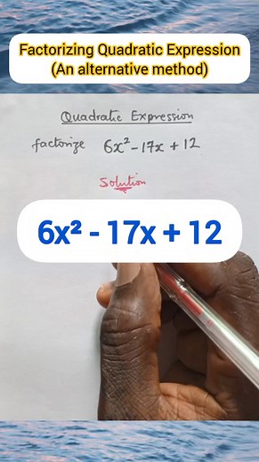 11K views · 146 reactions | An alternative method to factorizing Quadratic Expression. #educational #mathematics #student #quadratic | Table of Knowledge TV | Facebook