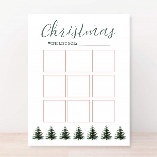 Customizable Christmas Wish List for Kids I PDF & Canva Template - Etsy