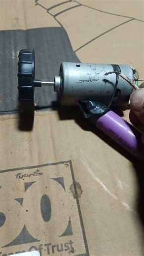 DC 775 motor connection with lithium ion battery 🔋 increase RPM testing science project #shorts