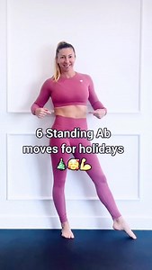 6 standing ab moves for the holidays no jumping • quick • beginner friendly 40 seconds each move repeat the full set 3-5x stay consistent even during the holidays move your body, feel strong, and keep your energy up 💪🤍 Save this & follow for daily standing workouts😘 #standingabs #holidayworkout #absworkout #homeworkout #fitover40 | Workouts By ZZ