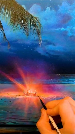 Akiane Kramarik | Happy New Years Eve! ✨️ 🌙 Here is a time-lapse of my new painting Midnight Insight 🌌 | Instagram