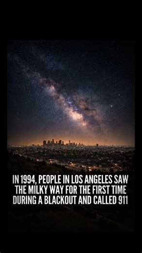 In 1994, a Blackout Revealed the Milky Way... and People Called 911 #shorts #universe #milkyway