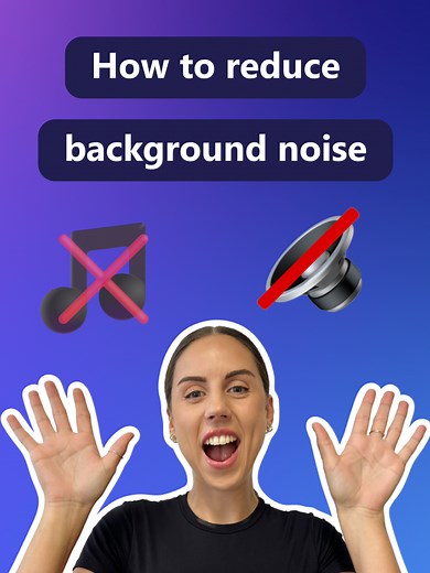 Cómo reducir el ruido de fondo en Clipchamp