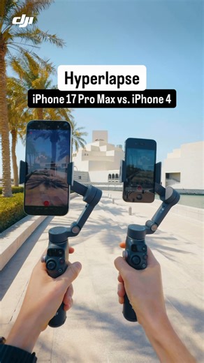 Then vs. Now. 📱✨ Both shot with the Osmo Mobile 8 – a different world in hyperlapse. Old meets new. And technology shows how far we've come. 💎 🎥: @andras.ra #DJI #DJIOsmoMobile8 #OsmoMobile8 #Hyperlapse #gimbal | DJI