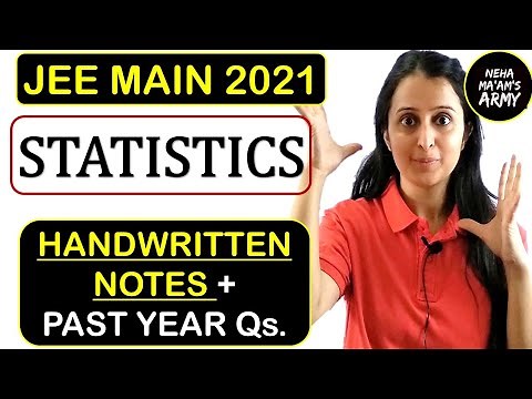 STATISTICS JEE Mains in 1 shot With Tricks | JEE Math Revision notes | Past year Ques |