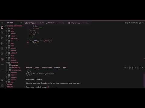CS50 Python Final Project – Productivity