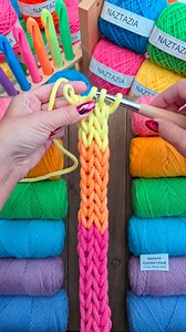 3.9M views · 11K reactions | Crochet I-Cord, in this tutorial from Naztazia, looks like the knitted i-cord, just made with a crochet hook for those who do not knit. It's useful for straps, handles, ribbons, ties, leads, and more. #reels #crochet #knitting #artist #yarn #icord #braids #makersgonnamake #crocheting #tutorial #naztazia | Naztazia | Facebook