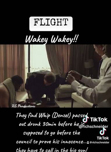 Intense Scene from 'Flight' Starring Denzel Washington and John Goodman