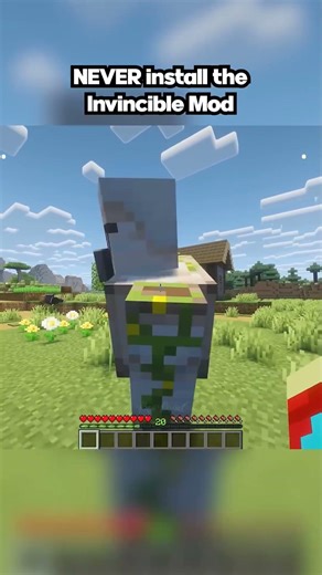NEVER install the Invincible Mod in Minecraft 💀 #shorts
