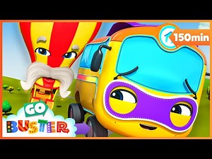 Superhero Buster! Balloon Trouble 🎈🎈🎈 | Go Learn With Buster | Videos for Kids