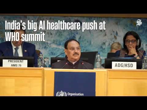 JP Nadda Highlights India’s AI Healthcare Push At World Health Assembly In Geneva