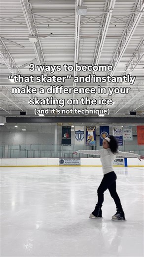 3 ways to become “that skater” and instantly make a difference in your skating on the ice #iceskate