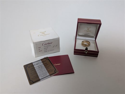 Vintage Cartier Trinity Ring 750 Size 50 7.26g A0402F Made in France - Etsy