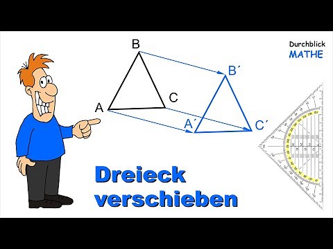 Verschiebung: Konstruktion mit Geodreieck/Lineal