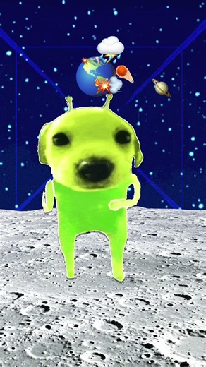 Cute alien dog U･ᴥ･U
