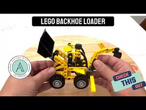 Great Lego Technic Backhoe Loader Set-Fun to Build and Play #lego