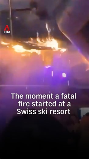 1.5M views · 4.6K reactions | Witnesses say a deadly inferno at Le Constellation bar in a Swiss ski resort started due to sparklers on a champagne bottle, during New Year's celebrations. About 40 people were killed and over a hundred injured in the tragedy at Crans-Montana. #switzerland #switzerlandnews #news | CNA | Facebook