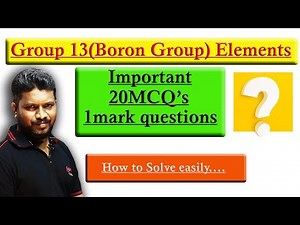 13th Group | lllA group elements | P Block elements I TN Samacheer Kalvi | Class 12