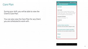 WellSky Personal Care Mobile App – Care Plan