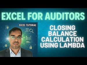 IF + LAMBDA formula combination in excel for Accounting