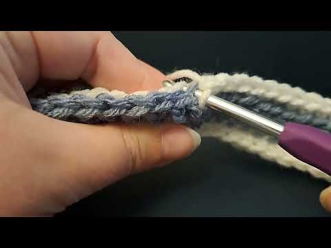 How to crochet an anchor stitch in Overlay Mosaic Crochet