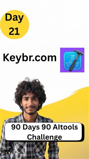 Diwakar Reddy on Instagram: "🚀 Day 21 of 90 Days – 90 AI Tools Meet Keybr.com — an AI-based typing practice platform that helps you type faster & smarter! 💻✨ It tracks your mistakes, understands where you struggle, and automatically adjusts the next lessons to help you build real typing accuracy and speed 🔥 Start practicing today and level up your typing game 👇 👉 Visit: [keybr.com] 💬 Comment “TYPE” if you want the link! #AItools #Keybr #TypingPract