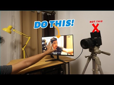 How I Use My Computer Screen as a Live Monitor When Filming Myself