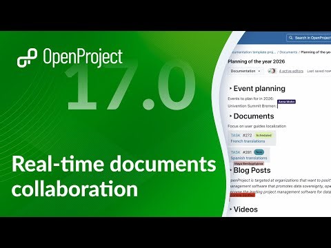 OpenProject 17.0: Real-time documents collaboration