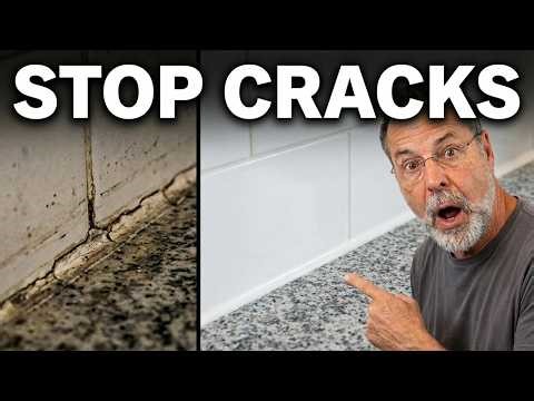 Stop This Crack Between Counter And Backsplash From Coming Back! (Pro Secret)