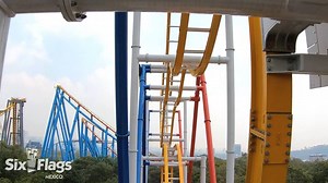 368K views · 2.6K shares | ¡El número de giros y el lugar donde te sientes harán que tengas una experiencia diferente cada vez que te subas a WONDER WOMAN COASTER! | Six Flags Mexico | Facebook