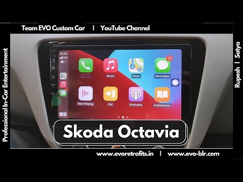 EVO FIT Skoda Octavia MK3 5E (2012-2019) Android player entertainment screen demo