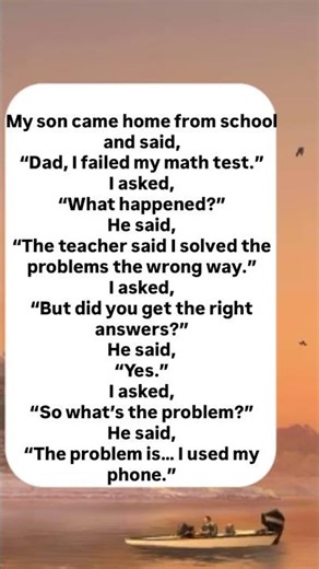 My Son Failed Math for the Funniest Reason 😂 #comedy #humor #joke